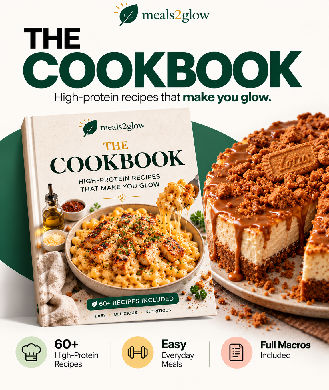 Complete Meals2Glow Bundle | 100+ High-Protein Recipes & Macro Desserts