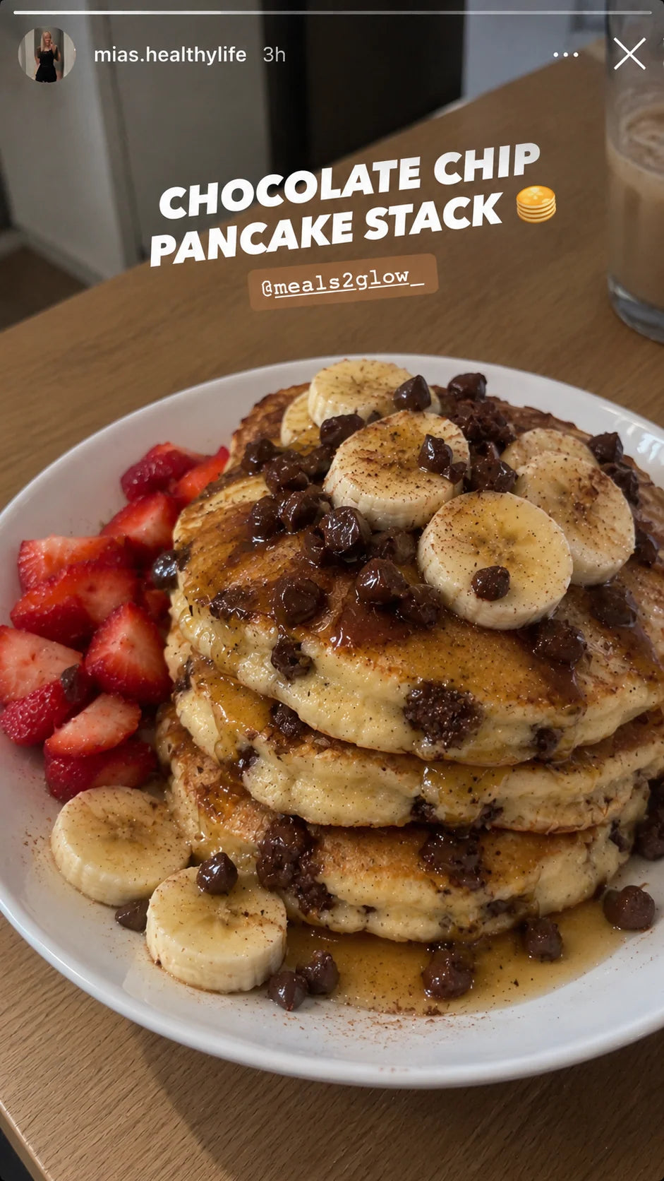 Chocolate Chip Pancake Stack